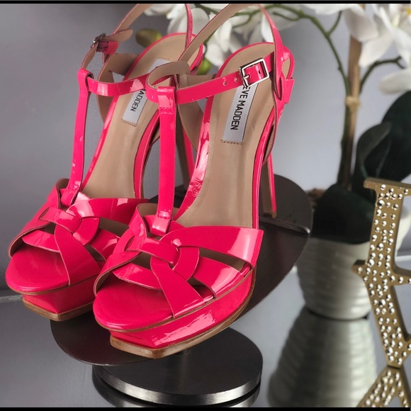 Steve Madden Shoes - Steve Madden Hot Pink Sandal Heels